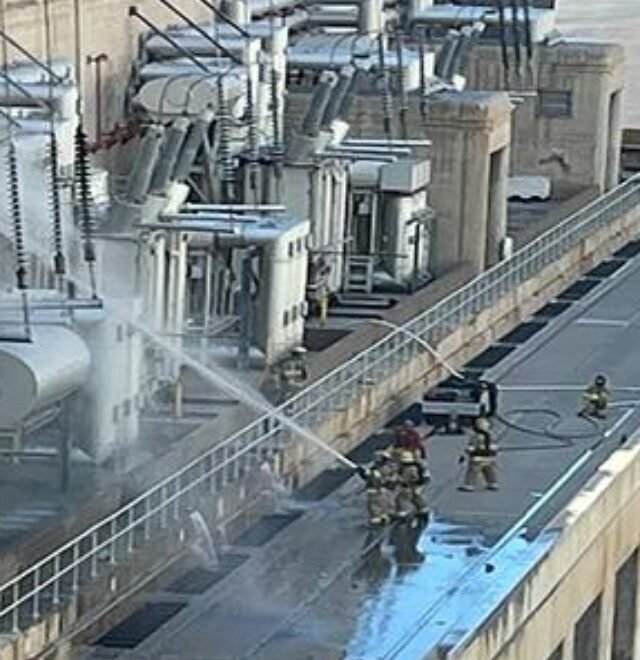 Full news to be extinguished fire in Hoover Dam