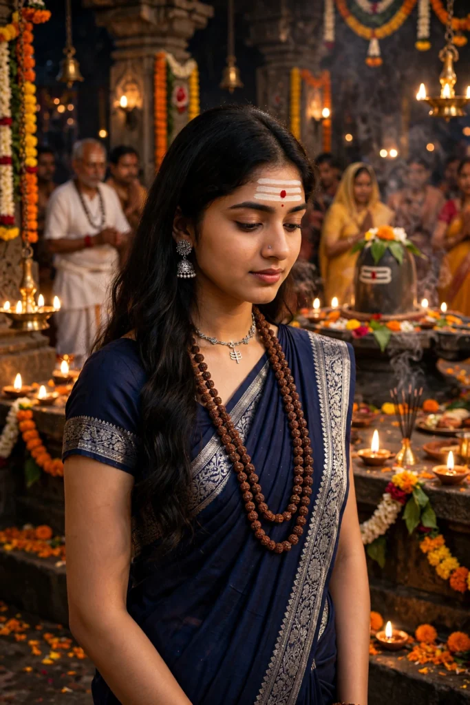 Lord Shiva Prompt for Girl Divine Shiva Devotee Portrait ai prompt