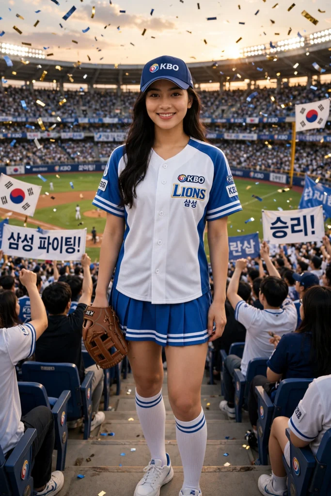 Rain Prompt for Girls Instagram KBO Stadium Queen ai prompt