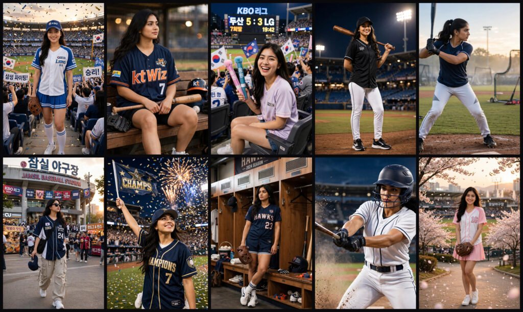 Rain Prompt for Girls Instagram Korean Baseball AI Prompt for Girl