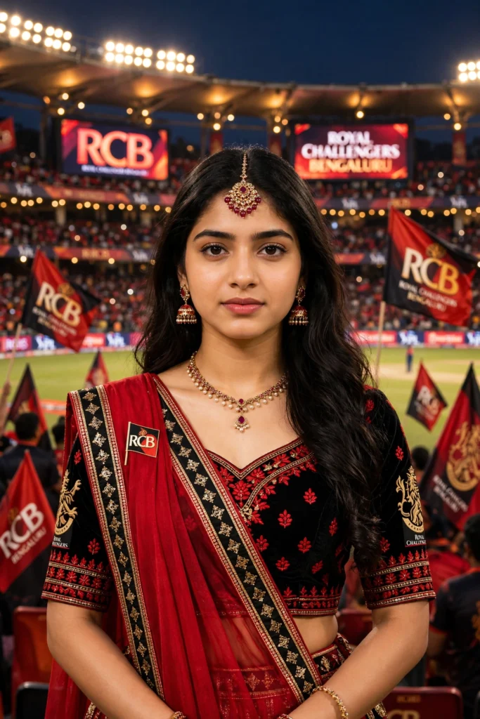 Lord Shiva Prompt for Girl RCB Glamorous Girl Portrait ai prompt
