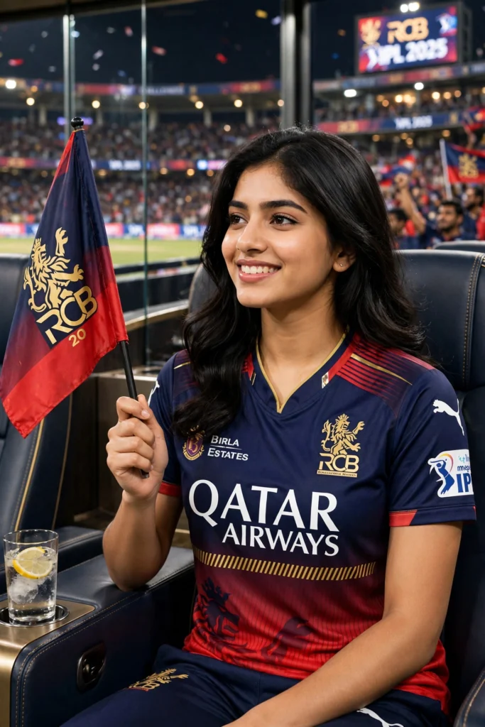 Lord Shiva Prompt for Girl RCB Jersey Stadium Portrait ai prompt