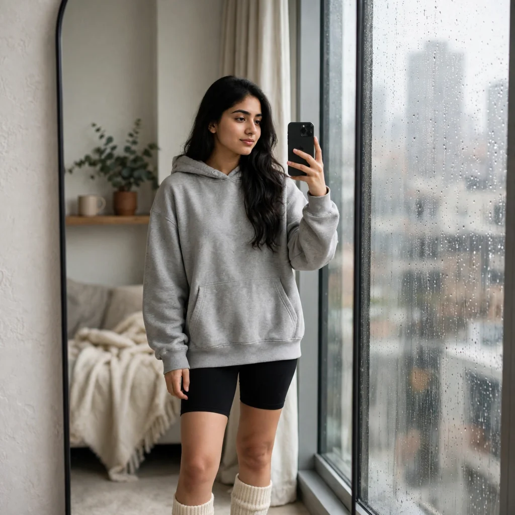 Rain Prompt for Girls Instagram Rain Window Selfie ai prompt