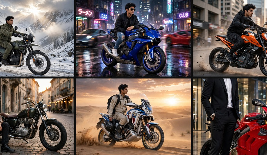 Gemini Bike Prompt for Girls Gemini Bike Prompt for Boys (10 Best AI Photo Editing Prompts 2026)