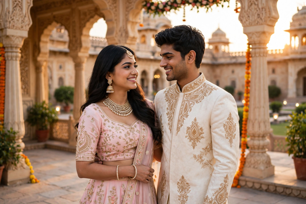 Couple Eyes Prompt ChatGPT Royal Indian Couple Aesthetic Portrait ai prompt