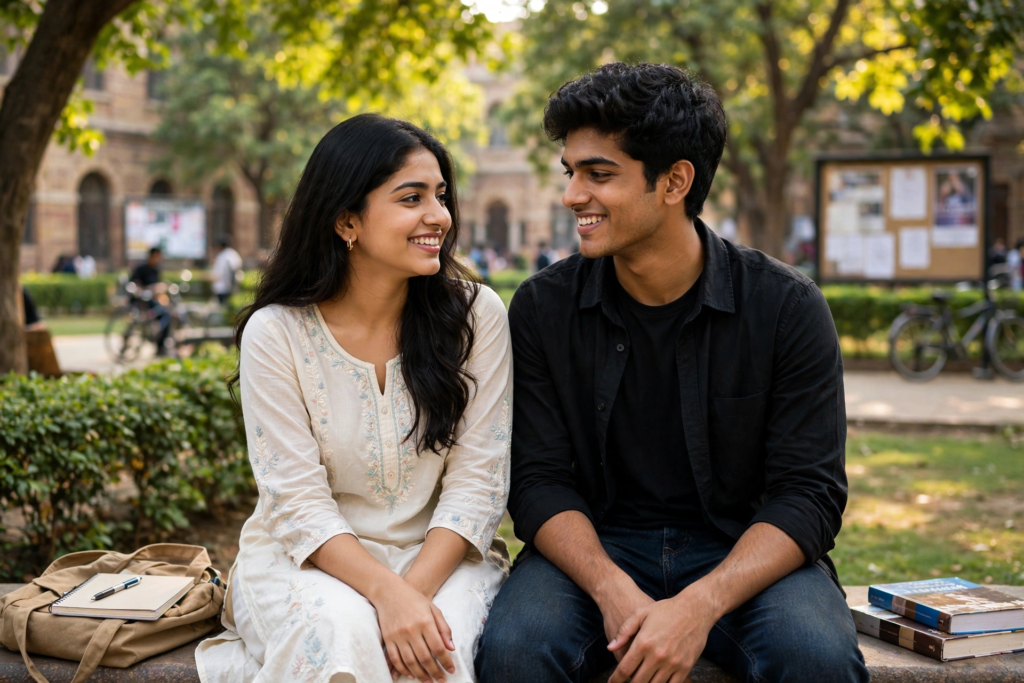 Couple Eyes Prompt ChatGPT College Love Story Couple Look ai prompt