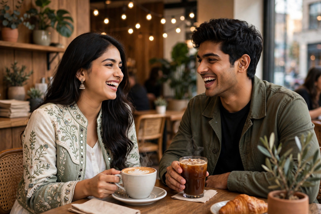 Couple Eyes Prompt ChatGPT Cozy Cafe Couple Aesthetic ai prompt