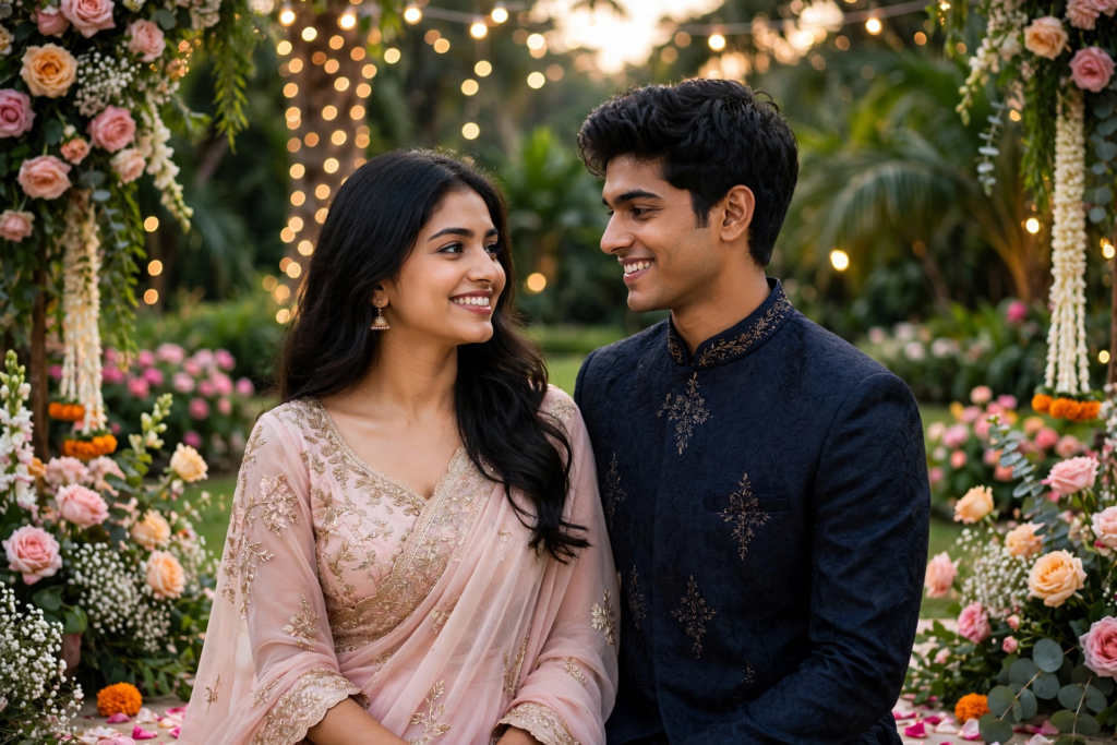 Couple Eyes Prompt ChatGPT Pre-Wedding Indian Couple Photoshoot ai prompt