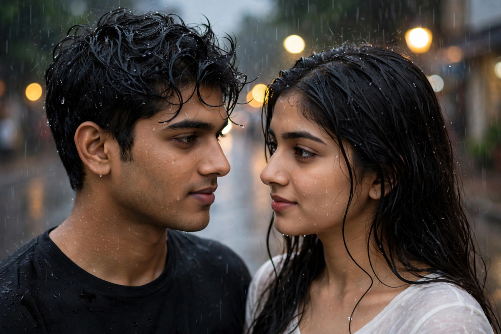 Couple Eyes Prompt ChatGPT Monsoon Love Eye Close-Up ai prompt