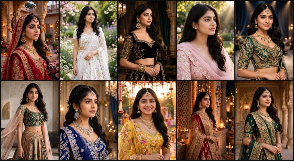 Prompt for Gemini AI Girl Style Lehenga Prompts for Gemini Girl