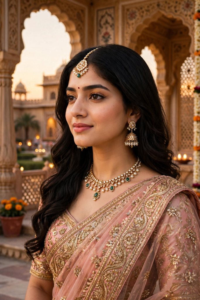 Prompt for Gemini AI Girl Style Traditional Indian Beauty ai prompt