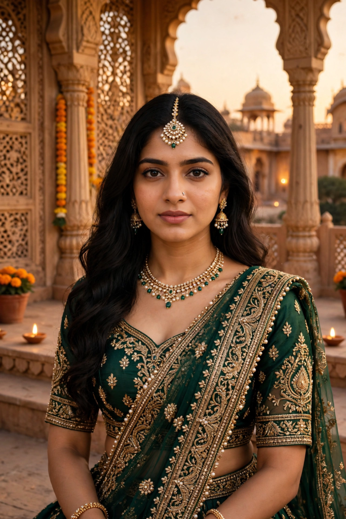 Prompt for Gemini AI Girl Style Traditional Indian Girl Style ai prompt