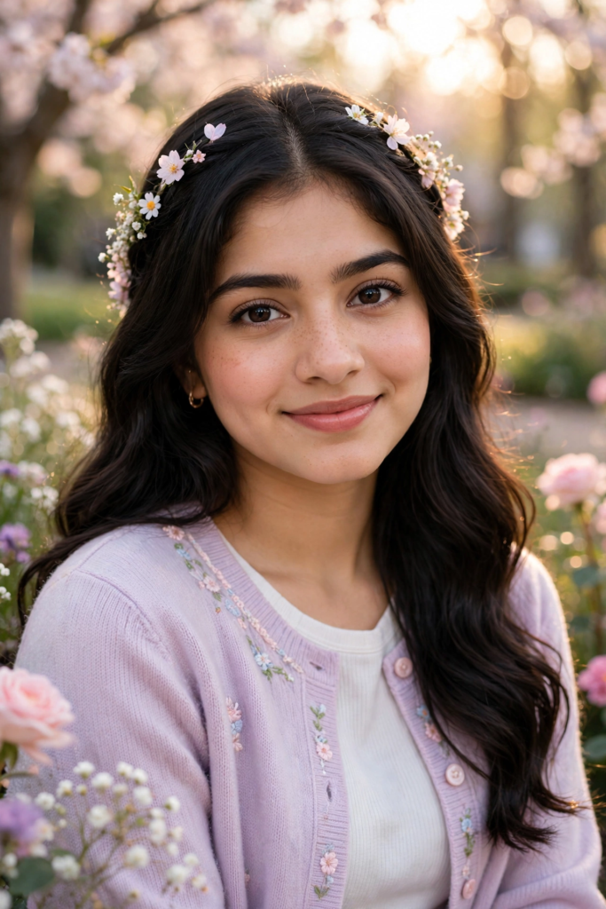 Prompt for Gemini AI Girl Style Cute Soft Girl Style ai prompt