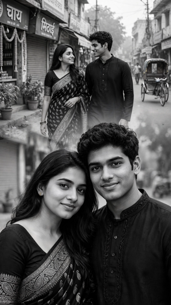 black and white couple photo prompt for Gemini black and white couple photo prompt for Gemini