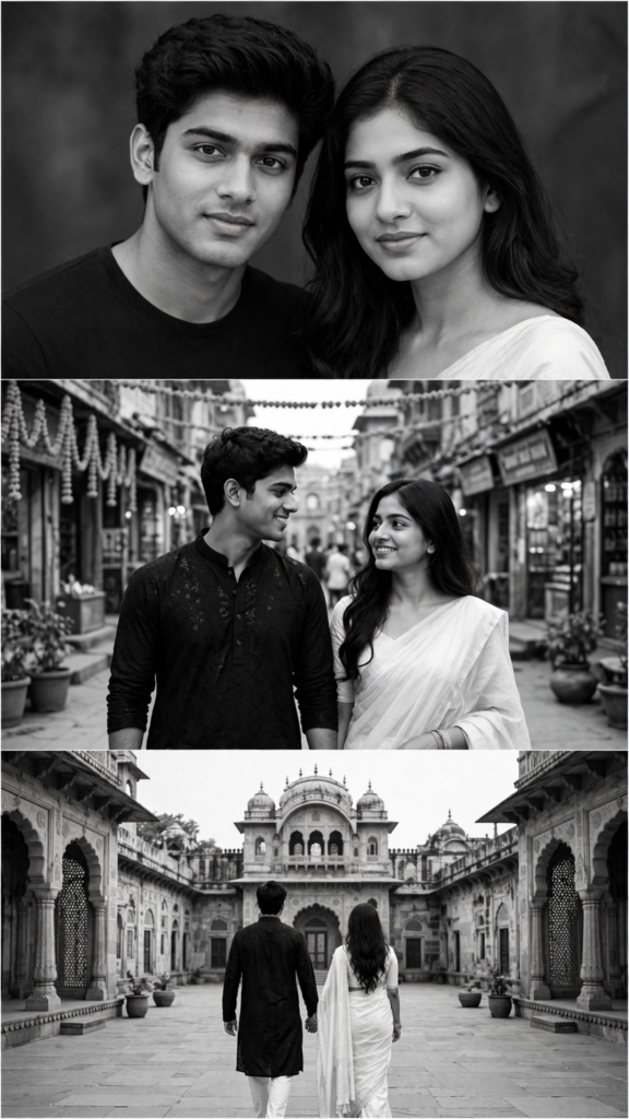 black and white couple photo prompt for Gemini black and white couple photo prompt for Gemini