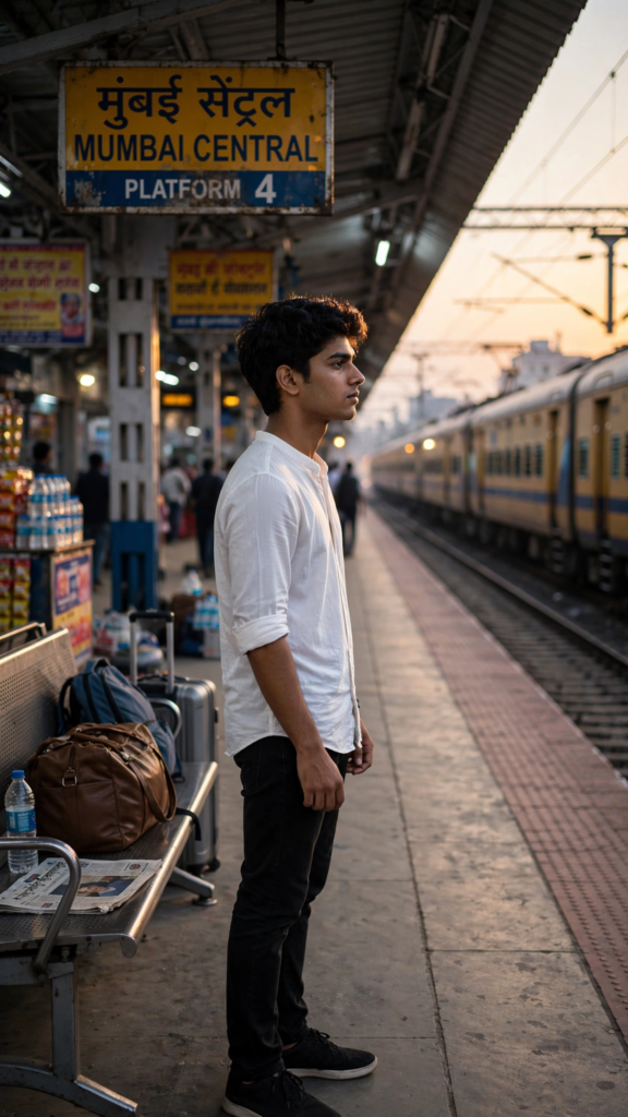 Punjabi Couple Prompt for Gemini AI Train Station Goodbye ai prompt