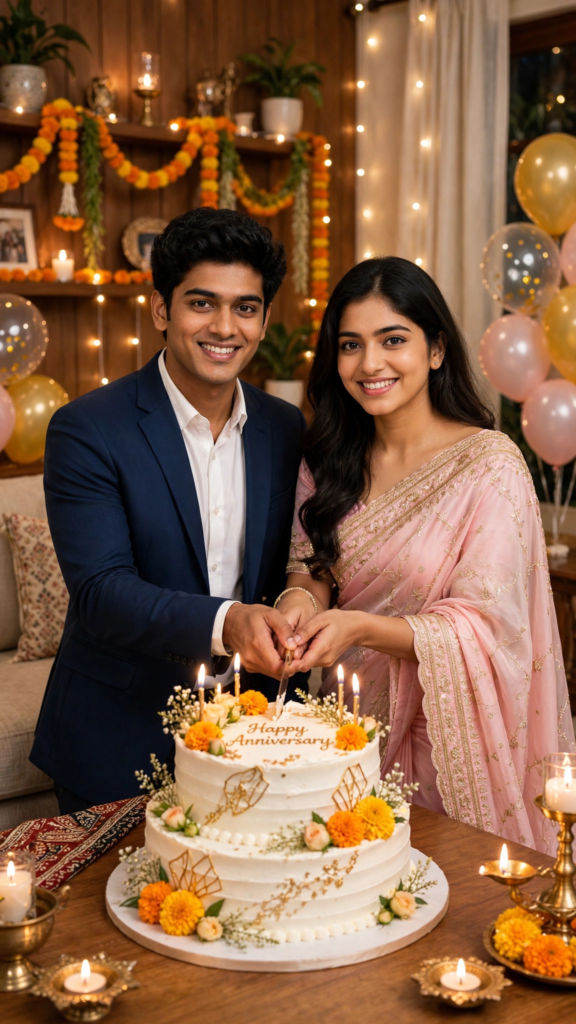 Punjabi Couple Prompt for Gemini AI Home Celebration Anniversary ai prompt