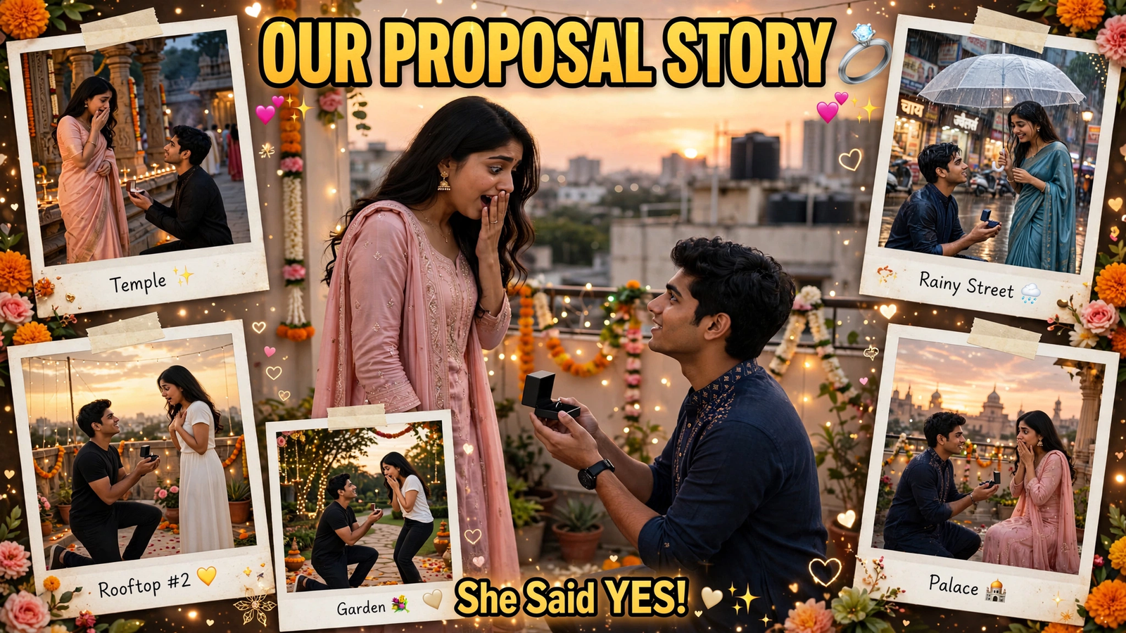 propose prompt Gemini AI photo Propose Prompt Gemini AI Photo Ideas for Realistic Indian Couple Pictures